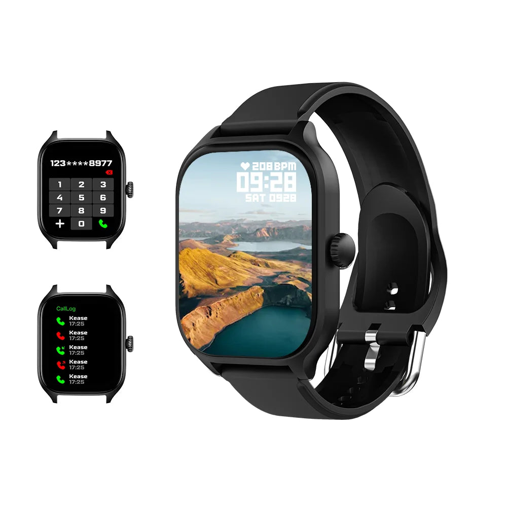 LAXASFIT New Smart Watch Bluetooth Talk Tracking Heart Rate Sleep Monitor Bluetooth Smart Watch Gifts for Men and Women