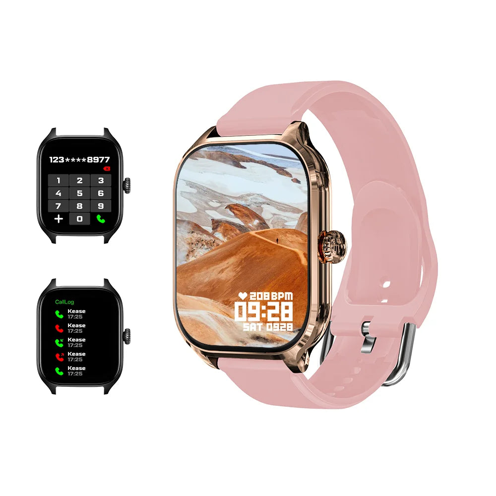 LAXASFIT New Smart Watch Bluetooth Talk Tracking Heart Rate Sleep Monitor Bluetooth Smart Watch Gifts for Men and Women