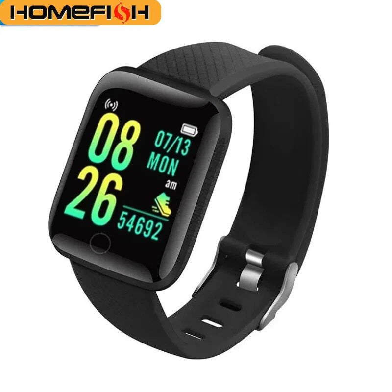 HOMEFISH Smart Fitness Tracker Bracelet with Color Screen Health Reminders Exercise Step Counting Information Notifications