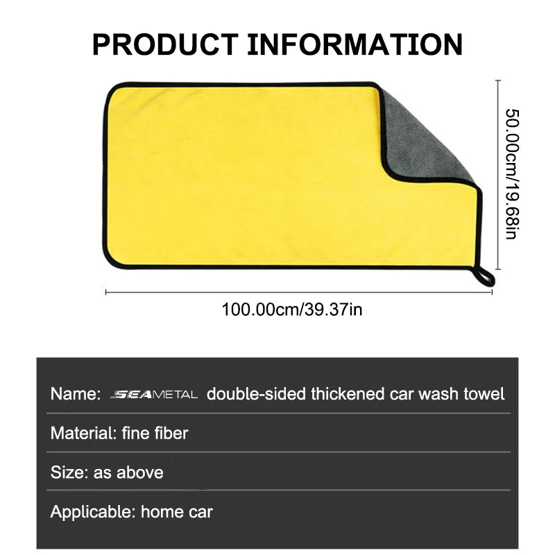 Truck Car Super Absorbent Car Wash Microfiber Towel Car Cleaning Drying Cloth Extra Large Size Drying Towel Car Care Detailing