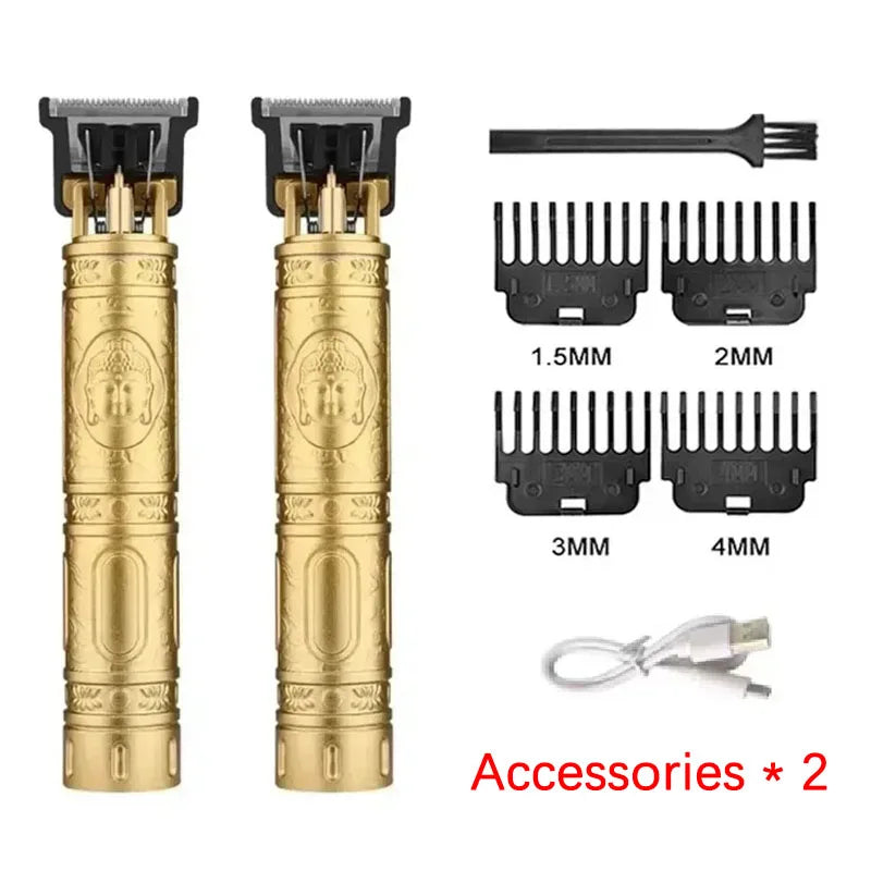 OHS Rechargeable  Vintage T9 Cordless Hair Cutting Machine Electric Shaver For Man Hair Clipper Barber Trimmer Beard Razors