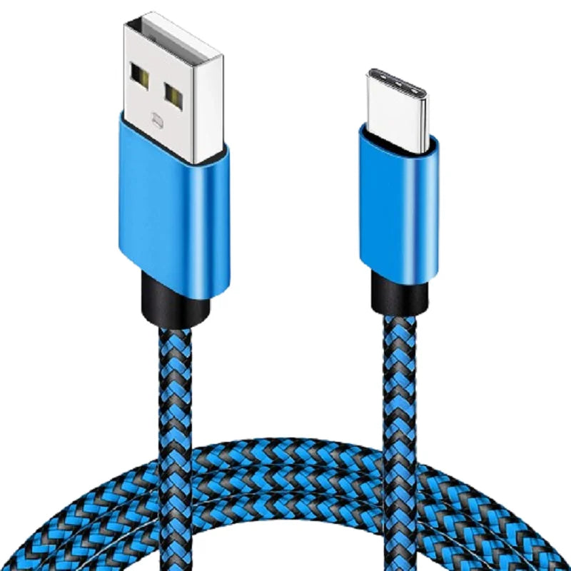 USB A to Type C Fast Nylon Braided Cables Wire Charger Cable For Xiaomi Samsung Huawei Android Phone Charger Cable Accessories