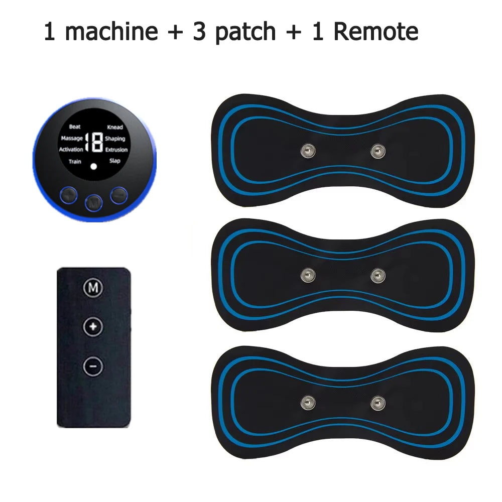 EMS Neck Massager Portable TENS Pulse Machine Cervical Neck Back Patch Muscle Stimulator Pain Relief Massage Tool