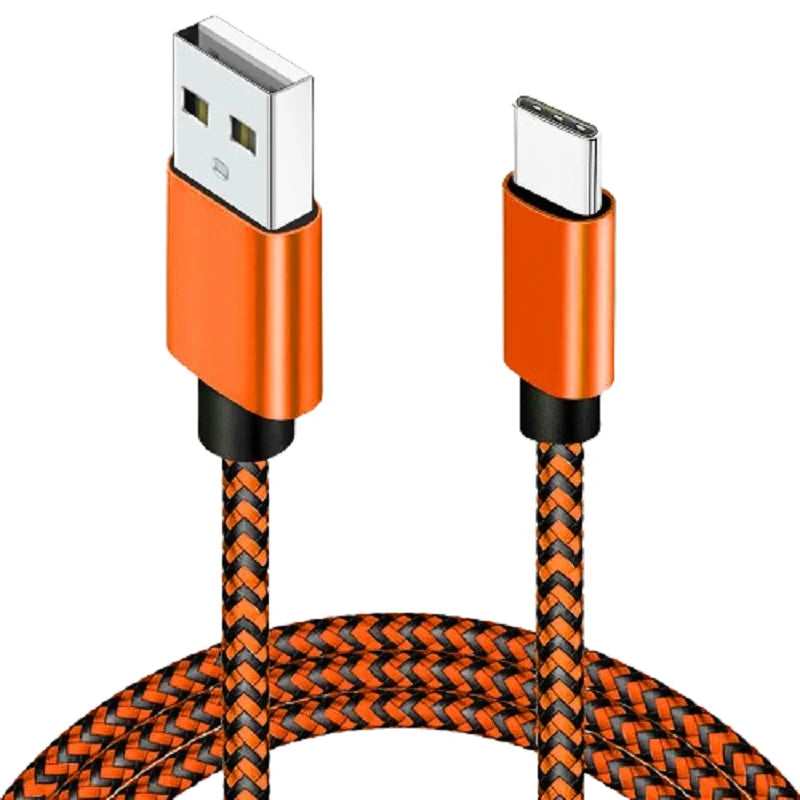 USB A to Type C Fast Nylon Braided Cables Wire Charger Cable For Xiaomi Samsung Huawei Android Phone Charger Cable Accessories