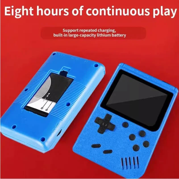 Red Retro Handheld Game Console for Kids  400 Classic Games  Rechargeable   TV-Connectable
