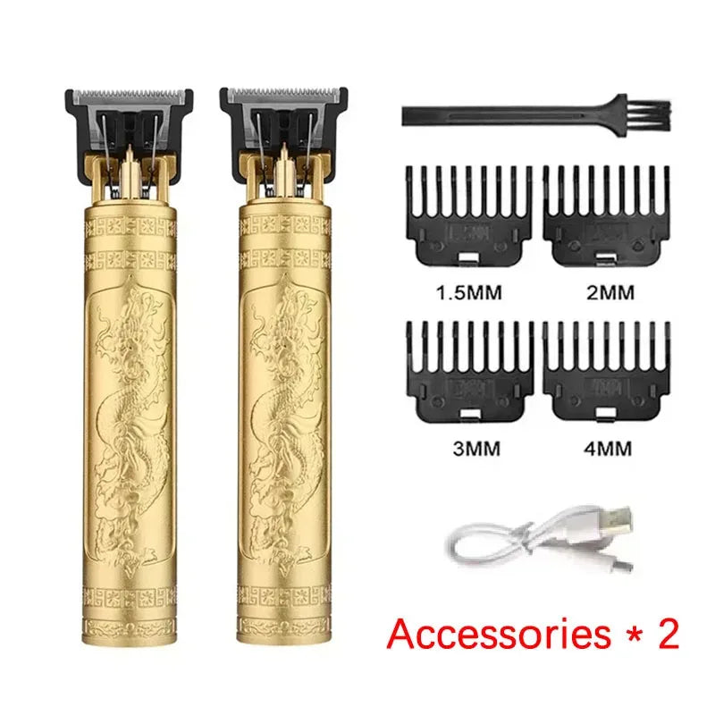 OHS Rechargeable  Vintage T9 Cordless Hair Cutting Machine Electric Shaver For Man Hair Clipper Barber Trimmer Beard Razors
