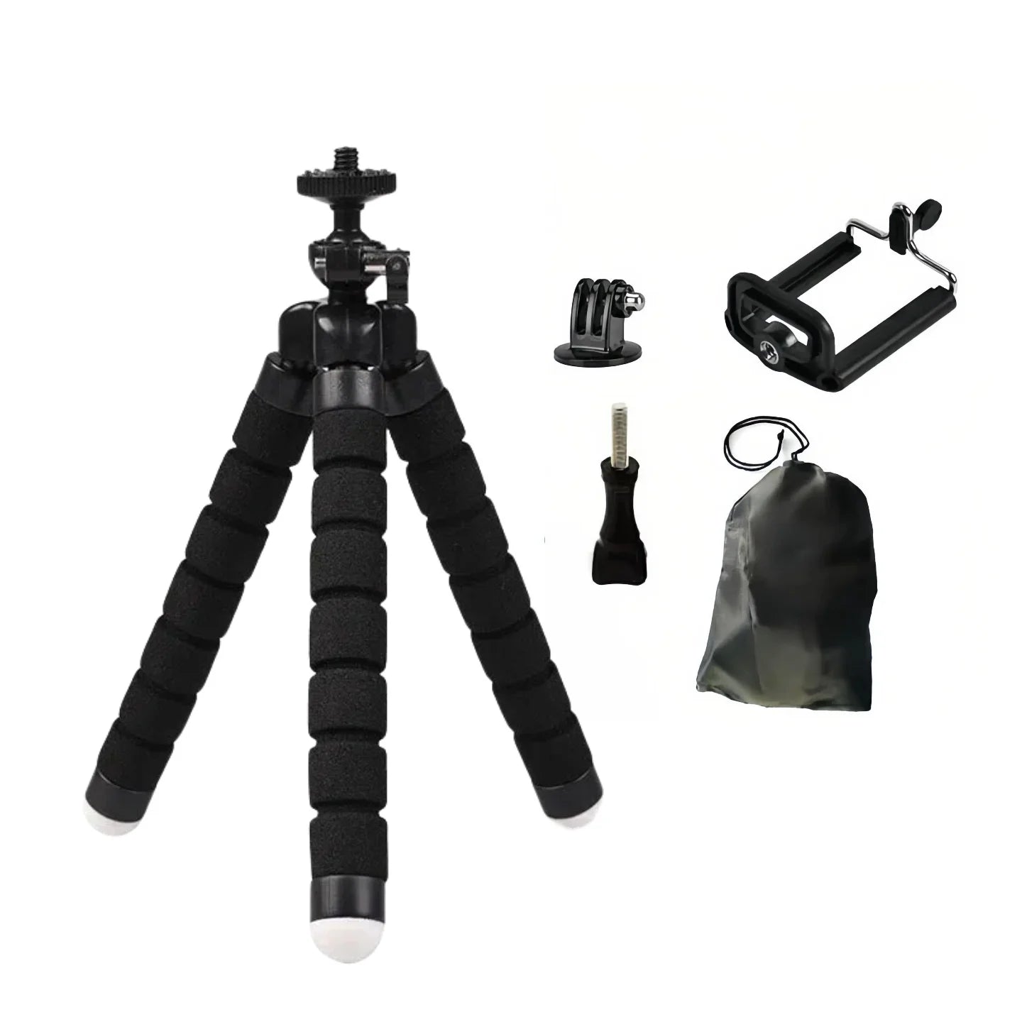 Tripods for Gopro Hero 12 11 10 9 8 7 Black MAX Flexible Mini Octopus Tripod Accessories for Go Pro 6 5 4 3 YI Eken SJCAM AKASO