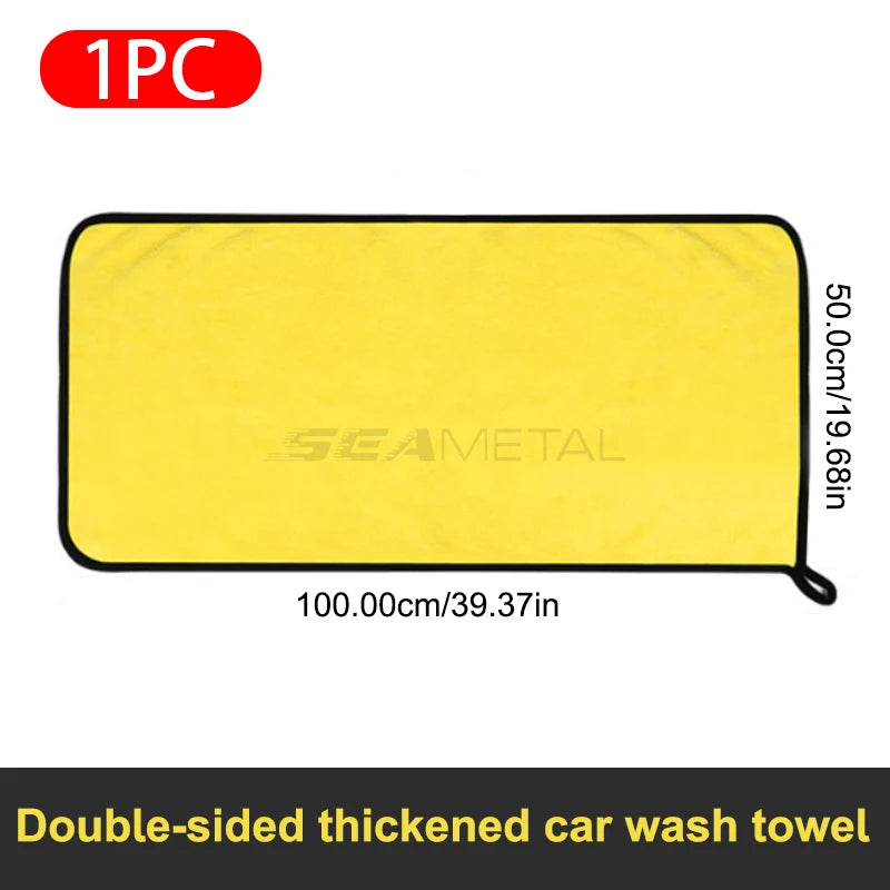 Truck Car Super Absorbent Car Wash Microfiber Towel Car Cleaning Drying Cloth Extra Large Size Drying Towel Car Care Detailing