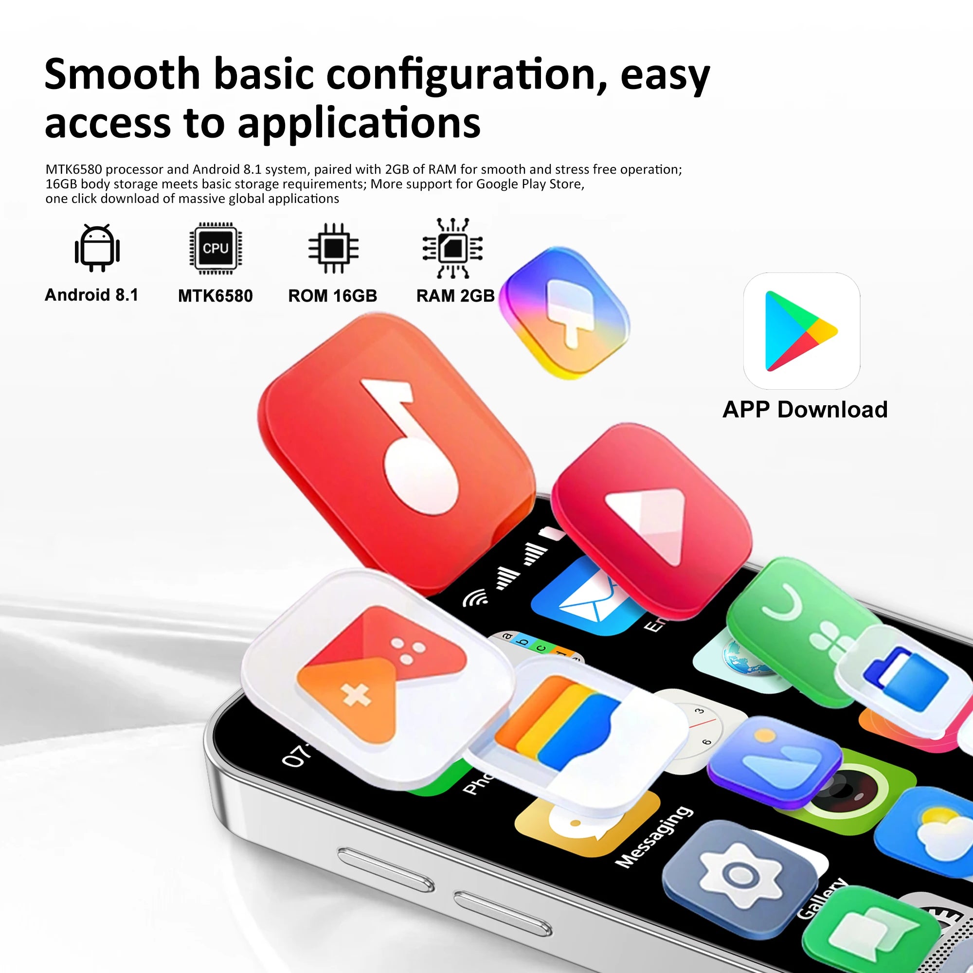 2026 NEW SERVO 18SE mini Smartphone 3.0 Inches Screen Dual SIM Card Android 16GB WCDMA 3G Cellular Unlocked Cellphone Play Store