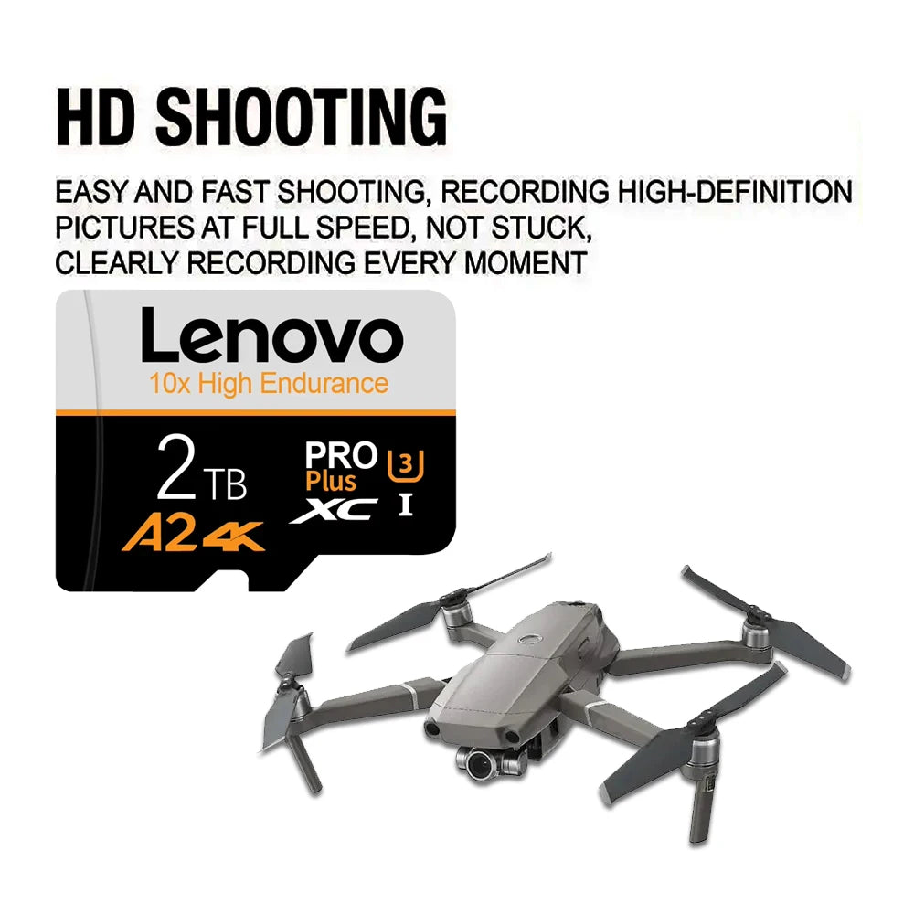 Lenovo Original Micro TF SD Card 2TB Memoria SD 256GB 512GB 1TB Cartao De Memoria 128GB Mini TF Flash Memory Card For Car Camera