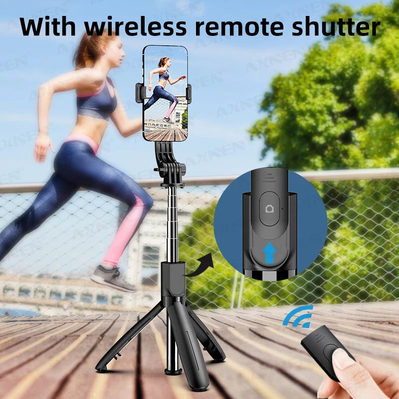 Selfie Stick Tripod for Cell Phone, Mobile Stand Monopod with Wireless Remote for iPhone Samsung Huawei Xiaomi Smartphone