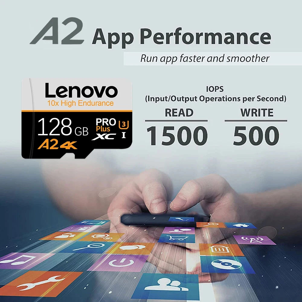Lenovo Original Micro TF SD Card 2TB Memoria SD 256GB 512GB 1TB Cartao De Memoria 128GB Mini TF Flash Memory Card For Car Camera