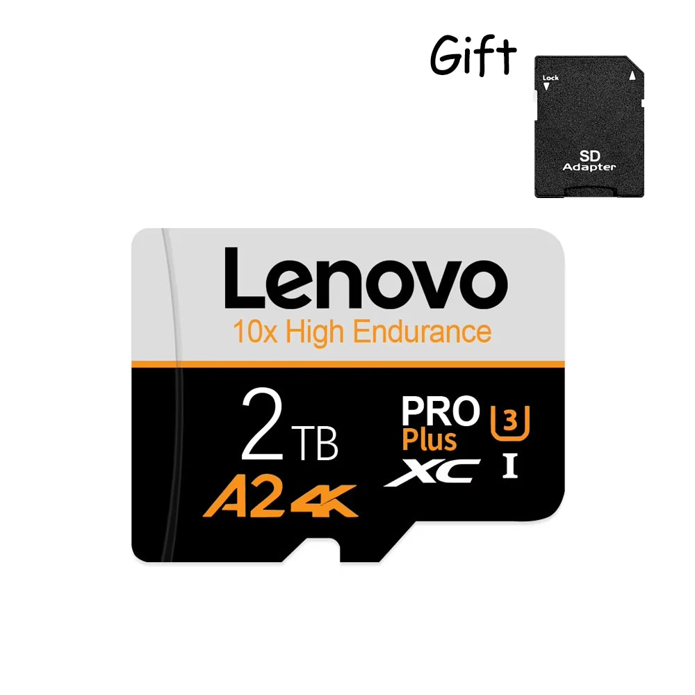 Lenovo Original Micro TF SD Card 2TB Memoria SD 256GB 512GB 1TB Cartao De Memoria 128GB Mini TF Flash Memory Card For Car Camera