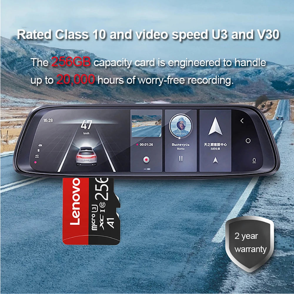 Lenovo 1TB Memory Card 1TB High Speed Full HD Video 512GB MINI SD Card 256GB 128GB 64GB Newest Micro Card for Phone/Tablet/PC