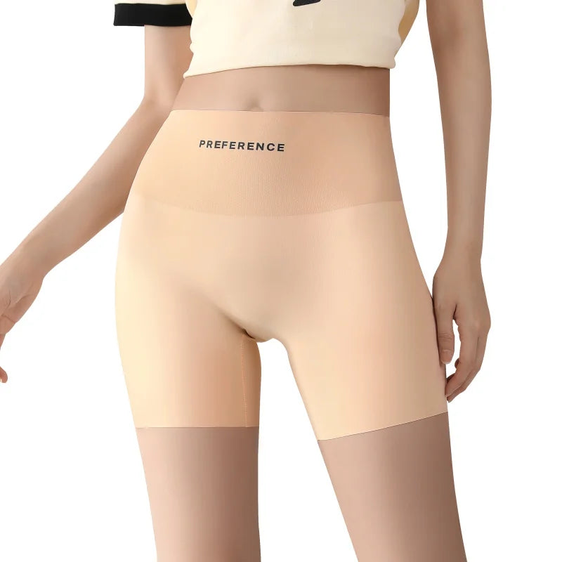 3PCS/set Protective Shorts Plus Size Shorts Seamless Underwear for Women Safety Short Pants Ice Silk Panties Summer Intimates