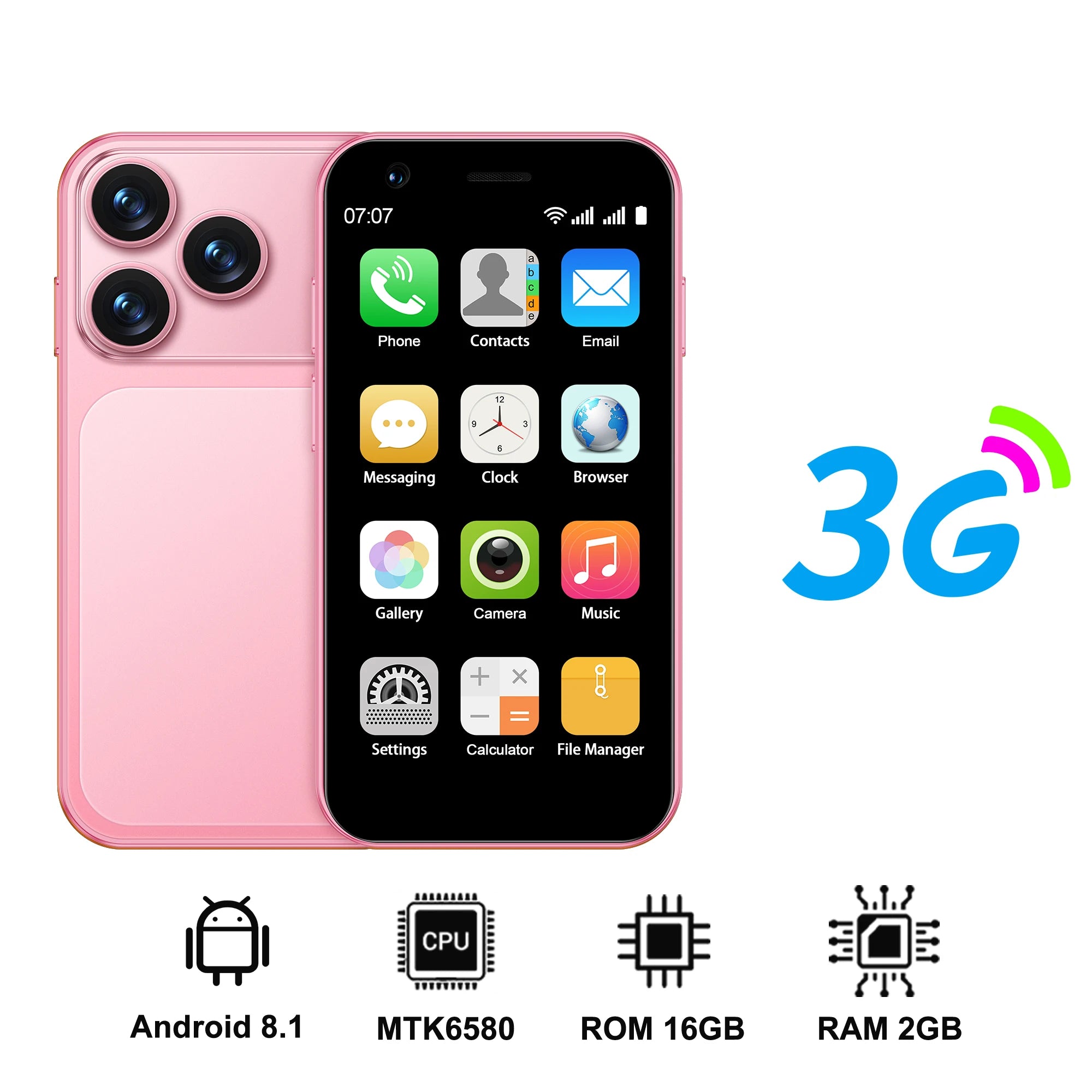 2026 NEW SERVO 18SE mini Smartphone 3.0 Inches Screen Dual SIM Card Android 16GB WCDMA 3G Cellular Unlocked Cellphone Play Store