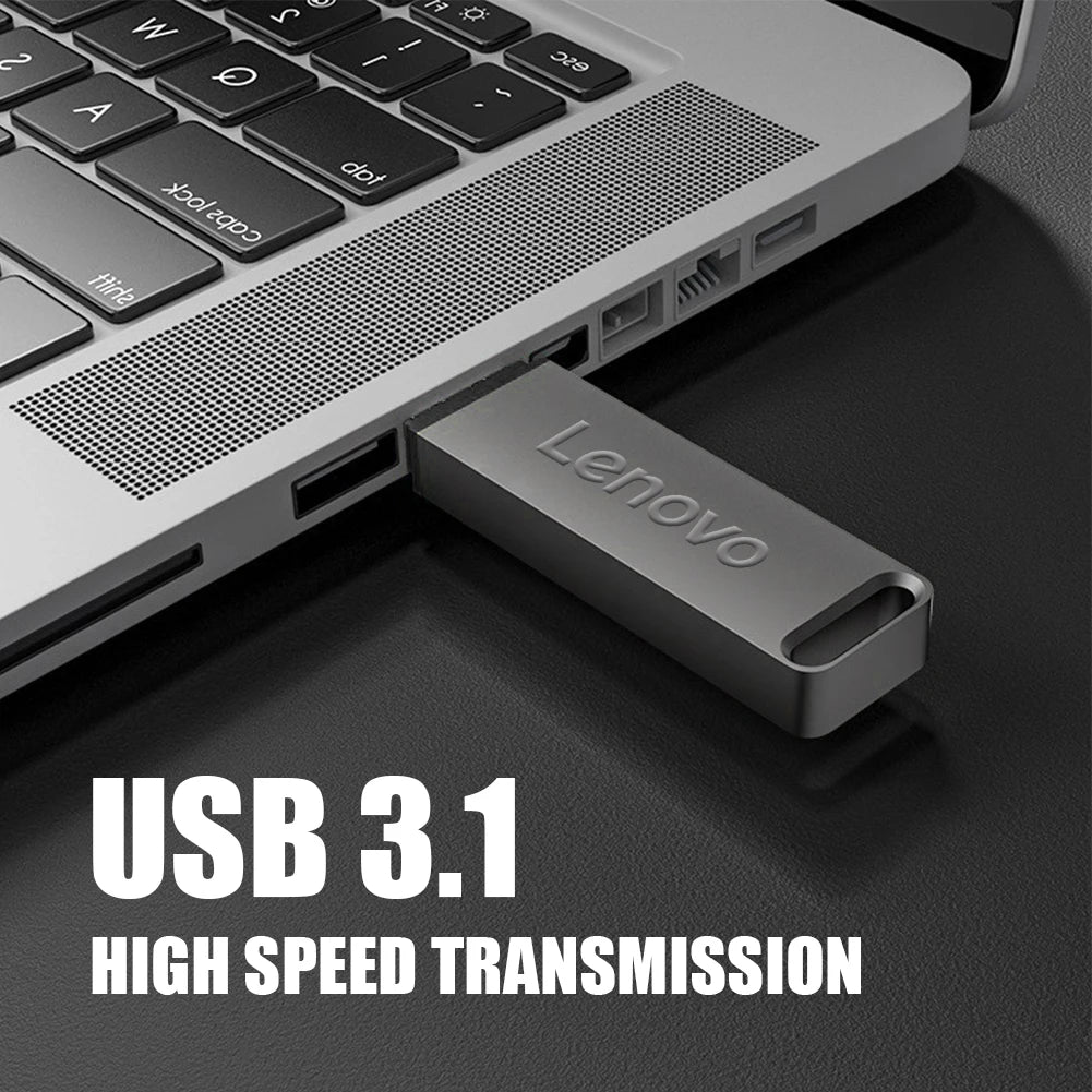 Lenovo Metal 64TB U Disk Flash Drive USB 3.0 High Speed File Transfer 16TB 8TB Ultra-large Capacity Waterproof Mechanical Style