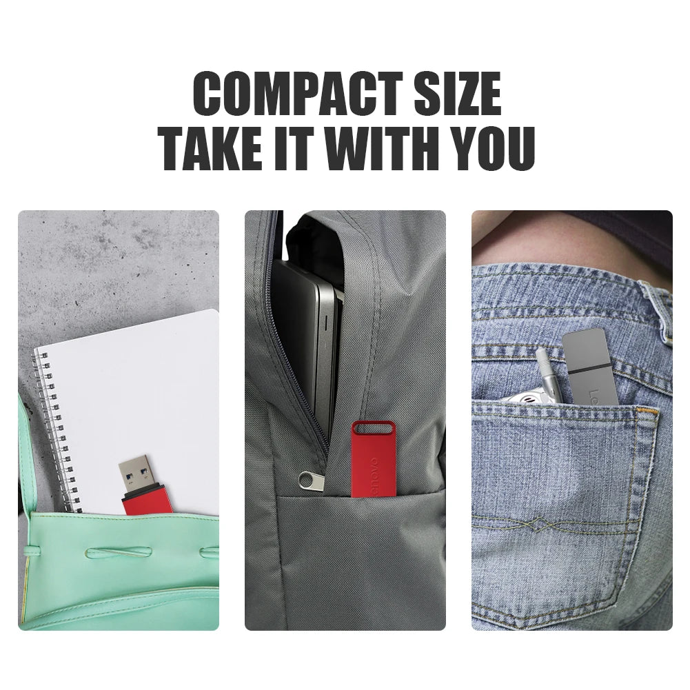 Lenovo Metal 64TB U Disk Flash Drive USB 3.0 High Speed File Transfer 16TB 8TB Ultra-large Capacity Waterproof Mechanical Style