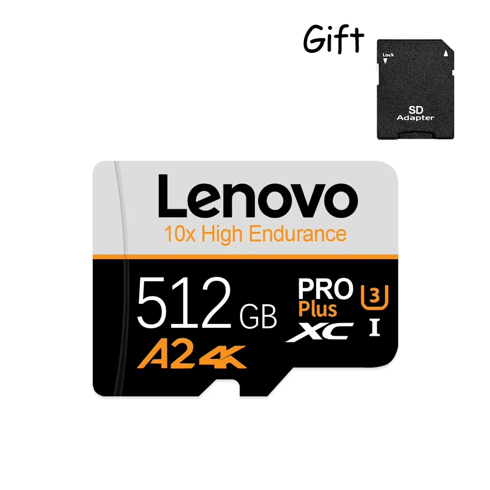 Lenovo Original Micro TF SD Card 2TB Memoria SD 256GB 512GB 1TB Cartao De Memoria 128GB Mini TF Flash Memory Card For Car Camera