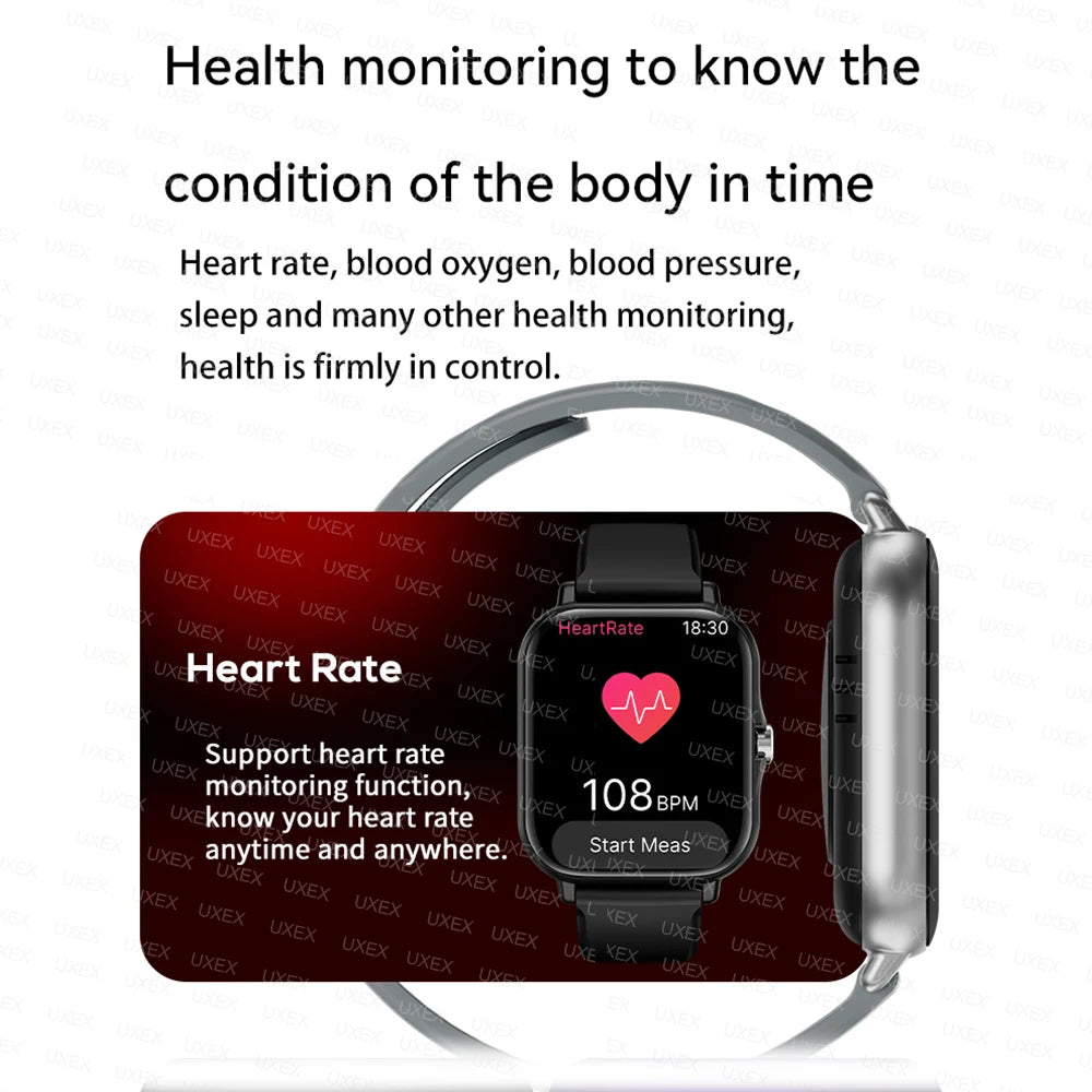 New Smart Watch 1.83'' Full Screen Bluetooth Talk Blood Oxygen/Blood Pressure Monitor Smartwatch for Women Men Holiday Gift 2026