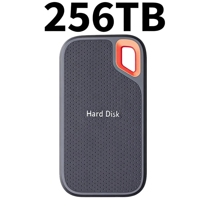 High-speed SSD 256TB External Hard Drive Portable 1TB Mobile Solid State Drive 2TB 4TB Mass External Hard Disk for Laptop/MAC/PC