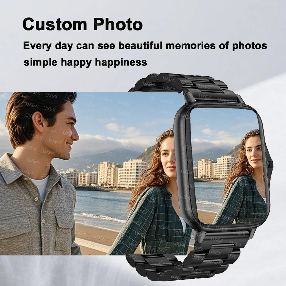 New Smart Watch 1.83'' Full Screen Bluetooth Talk Blood Oxygen/Blood Pressure Monitor Smartwatch for Women Men Holiday Gift 2026