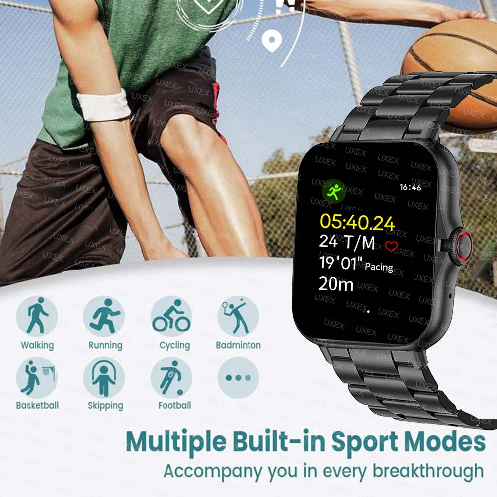 New Smart Watch 1.83'' Full Screen Bluetooth Talk Blood Oxygen/Blood Pressure Monitor Smartwatch for Women Men Holiday Gift 2026