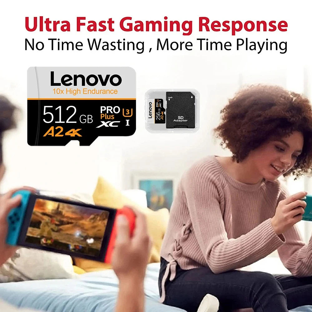 Lenovo Original Micro TF SD Card 2TB Memoria SD 256GB 512GB 1TB Cartao De Memoria 128GB Mini TF Flash Memory Card For Car Camera