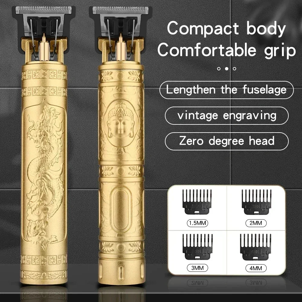 OHS Rechargeable  Vintage T9 Cordless Hair Cutting Machine Electric Shaver For Man Hair Clipper Barber Trimmer Beard Razors