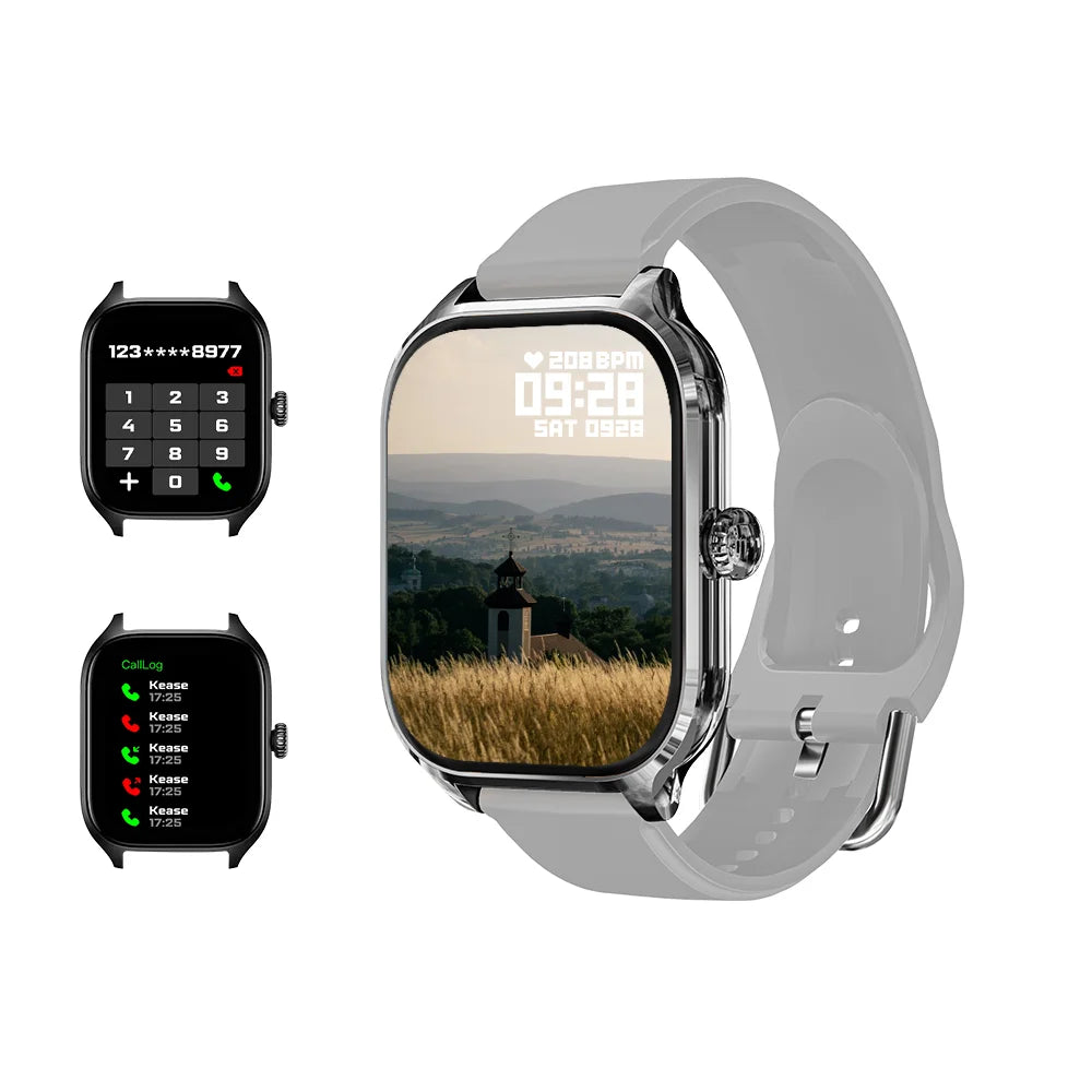H9 Smartwatch Dial Answer Calls Calorie Tracking Heart Rate Monitoring Music Playback Bluetooth Men Smart Watch Woman Step Count
