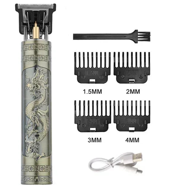 OHS Rechargeable  Vintage T9 Cordless Hair Cutting Machine Electric Shaver For Man Hair Clipper Barber Trimmer Beard Razors