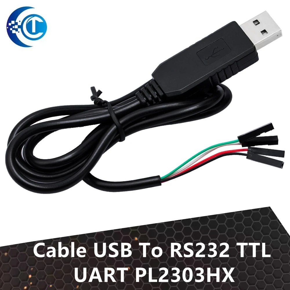 1PCS USB to COM Module Cable: USB to RS232 TTL UART Auto Converter with PL2303HX