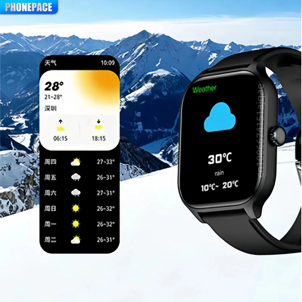 PHONEPACE H9 Intelligent Watch Bluetooth Call Remote Photography Sleep Monitoring Multiple Sports Modes Heart Rate Blood