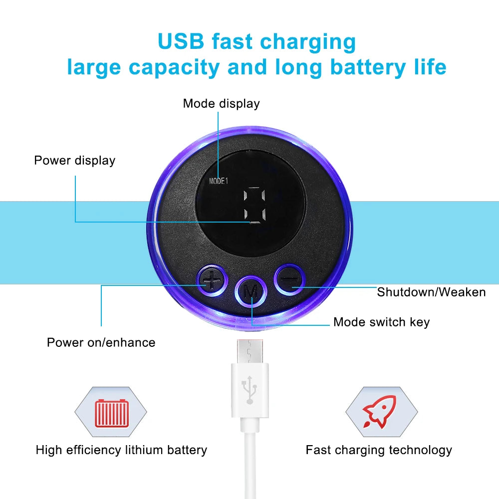 EMS Neck Massager Portable TENS Pulse Machine Cervical Neck Back Patch Muscle Stimulator Pain Relief Massage Tool