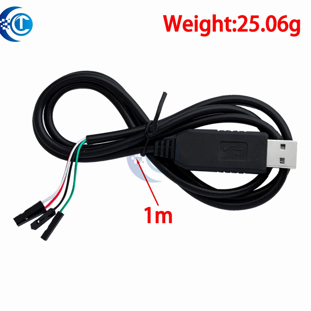 1PCS USB to COM Module Cable: USB to RS232 TTL UART Auto Converter with PL2303HX